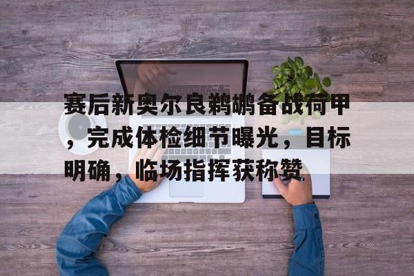 赛后新奥尔良鹈鹕备战荷甲，完成体检细节曝光，目标明确，临场指挥获称赞的简单介绍九游游戏体验